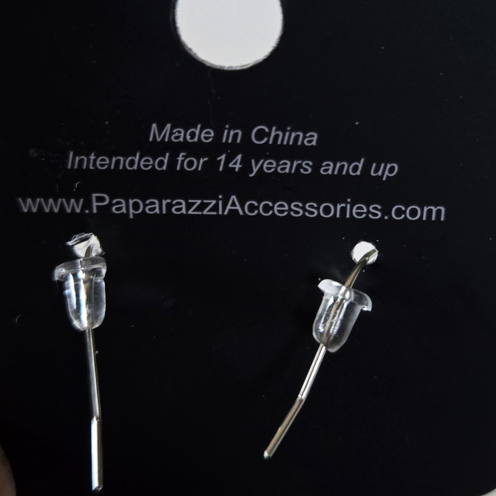 Paparazzi Pierced Leather Earrings - Picture 3 of 5